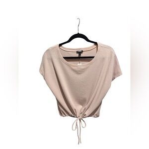 NWT- Express Short Sleeve Top with Tie Bottom